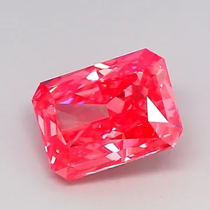 1.25ct RADIANT Fancy Vivid Pink VVS2 Coloured Lab diamond