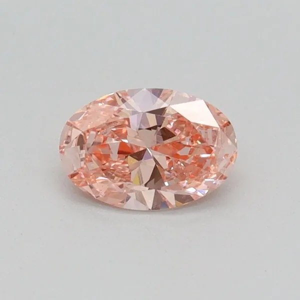 0.55ct OVAL Fancy Intense Pink VS1 Coloured Lab diamond
