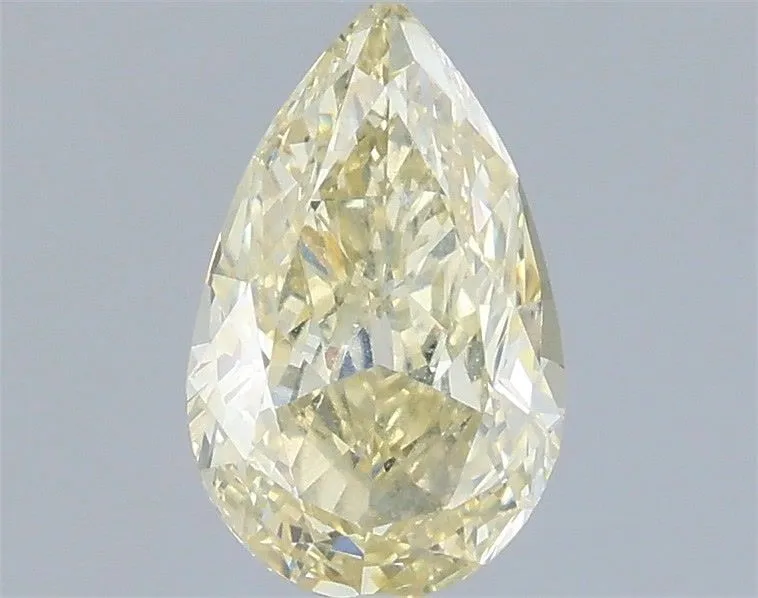 0.86ct PEAR Fancy Yellow VVS2 Coloured Lab diamond