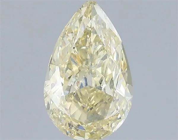 0.86ct PEAR Fancy Yellow VVS2 Coloured Lab diamond