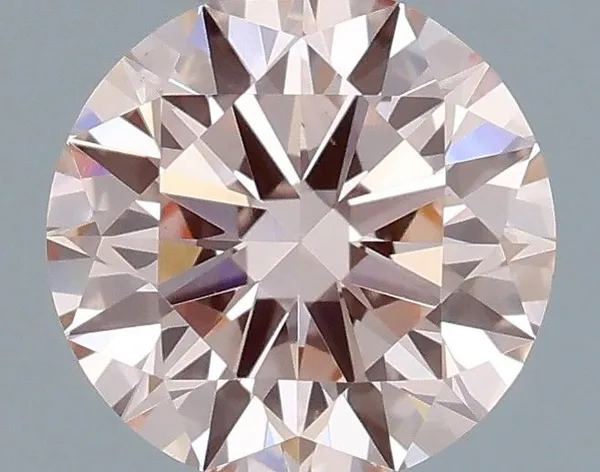 0.5ct ROUND Fancy Intense Pink VS1 Coloured Lab diamond