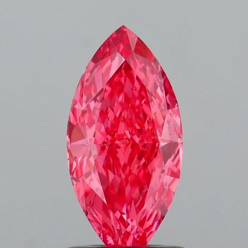 1.08ct MARQUISE Fancy Vivid Pink VS1 Coloured Lab diamond