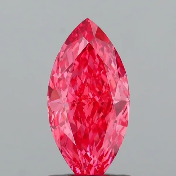 1.08ct MARQUISE Fancy Vivid Pink VS1 Coloured Lab diamond