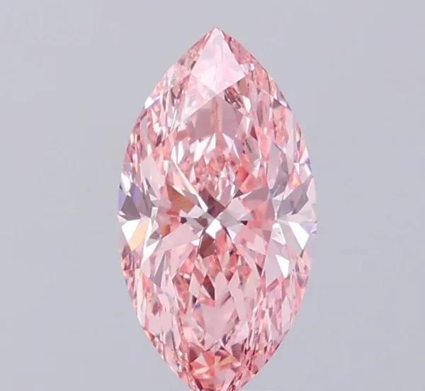 1.98ct MARQUISE Fancy Vivid Pink VS1 Coloured Lab diamond