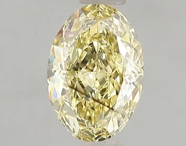 1.10ct OVAL Fancy Intense Yellow SI1 Coloured Lab diamond