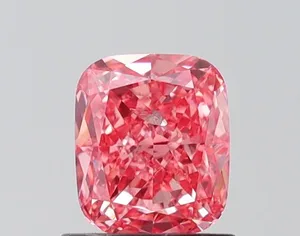 1.03ct CUSHION Fancy Vivid Pink SI2 Coloured Lab diamond