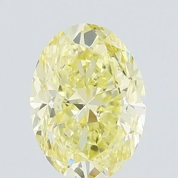 0.71ct OVAL Fancy Yellow VVS2 Coloured Lab diamond