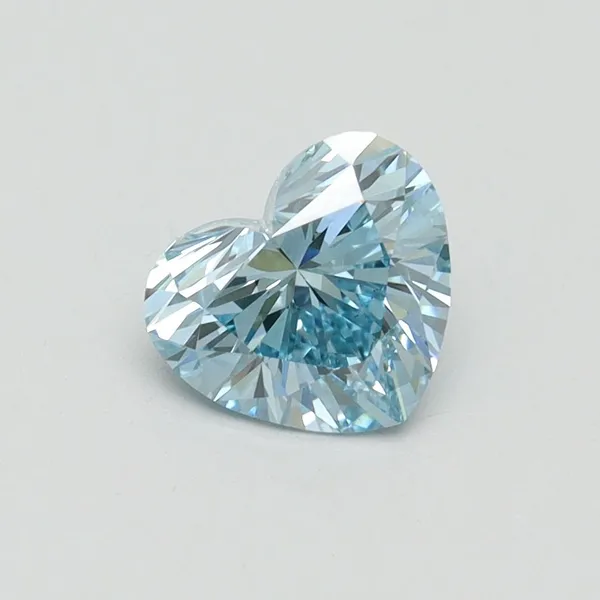 1.03ct HEART Fancy Vivid Blue VS1 Coloured Lab diamond