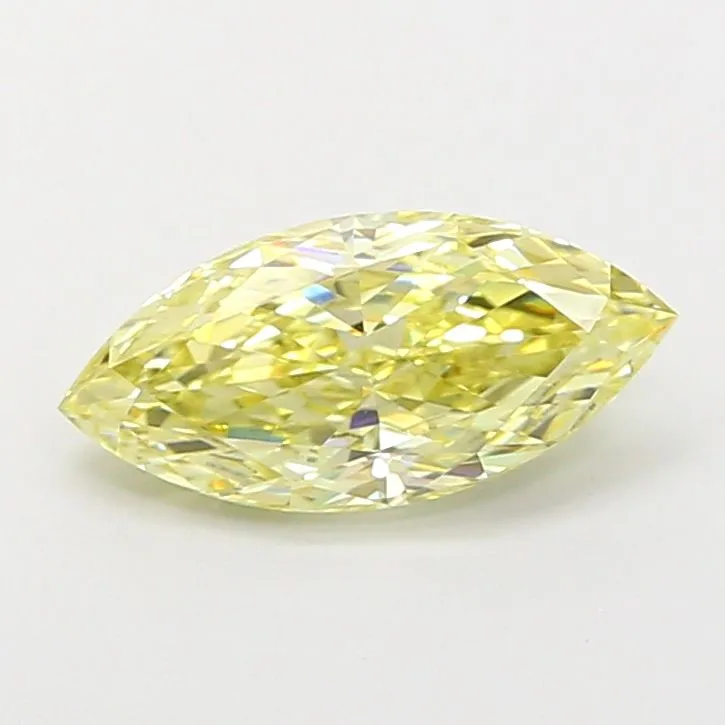 1.09ct MARQUISE Fancy Yellow VVS2 Coloured Lab diamond