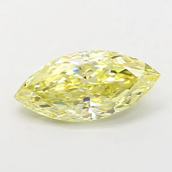 1.09ct MARQUISE Fancy Yellow VVS2 Coloured Lab diamond