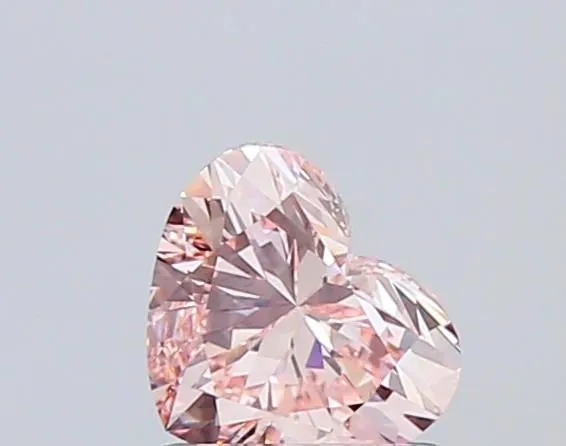 1.04ct HEART Fancy Intense Pink VS1 Coloured Lab diamond