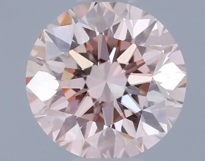 0.53ct ROUND Fancy Pink VS2 Coloured Lab diamond