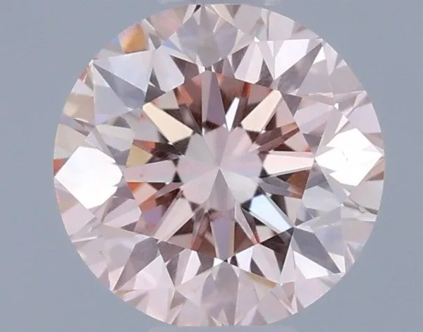 0.53ct ROUND Fancy Pink VS2 Coloured Lab diamond