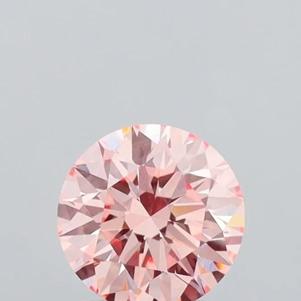 1.05ct ROUND Fancy Intense Pink VVS2 Coloured Lab diamond