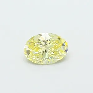 0.31ct OVAL Fancy Yellow VS1 Coloured Lab diamond