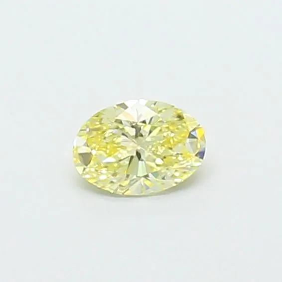 0.31ct OVAL Fancy Yellow VS1 Coloured Lab diamond