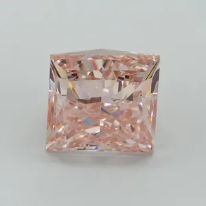 5.01ct PRINCESS Fancy Intense Pink VS1 Coloured Lab diamond