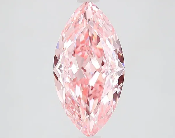 3ct MARQUISE Fancy Vivid Pink VVS2 Coloured Lab diamond