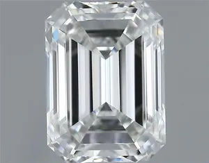 0.5ct EMERALD F VS1 Natural diamond