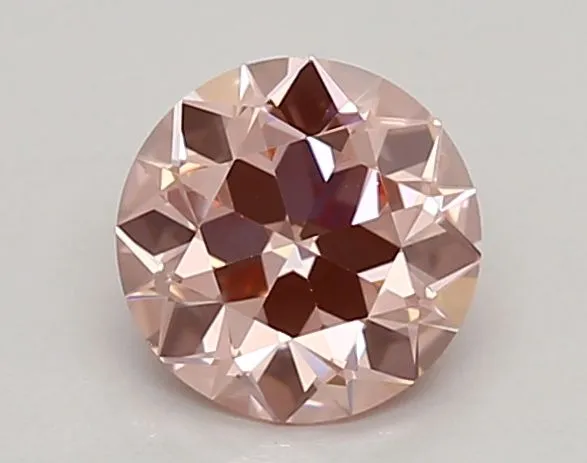 0.71ct ROUND Fancy Intense Pink VVS2 Coloured Lab diamond