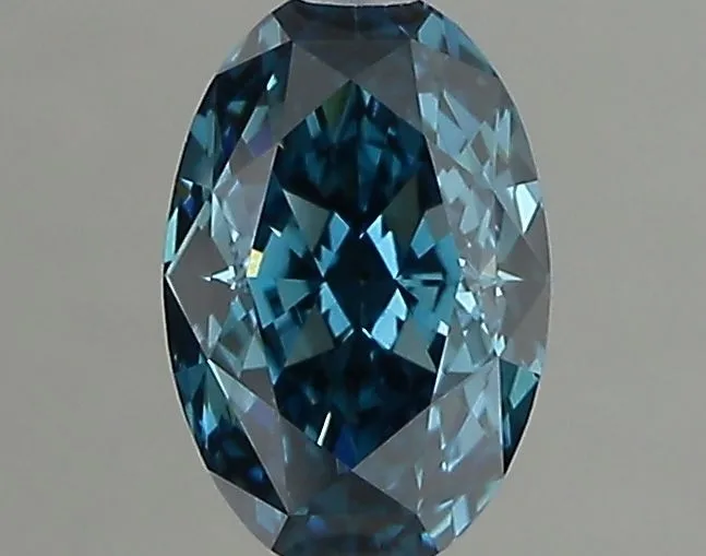 1.02ct OVAL Fancy Vivid Blue VVS2 Coloured Lab diamond