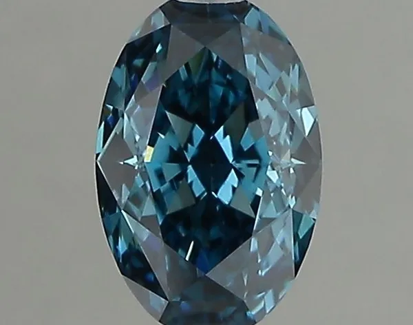 1.02ct OVAL Fancy Vivid Blue VVS2 Coloured Lab diamond