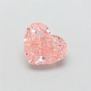1.13ct HEART Fancy Vivid Pink VS1 Coloured Lab diamond