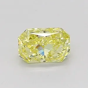 0.54ct RADIANT Fancy Intense Yellow VS1 Coloured Lab diamond