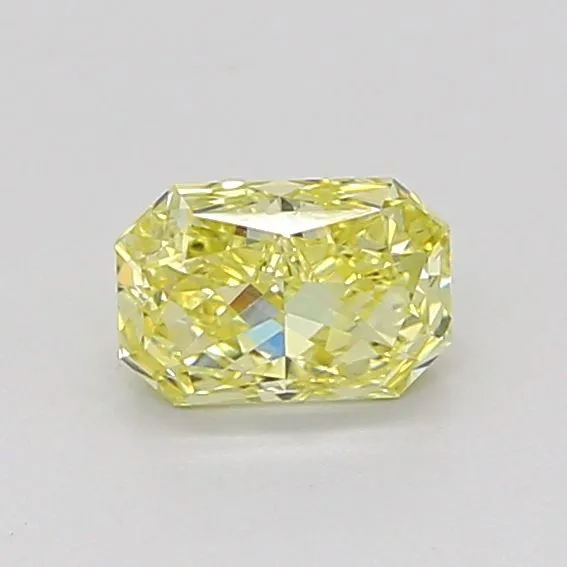 0.54ct RADIANT Fancy Intense Yellow VS1 Coloured Lab diamond