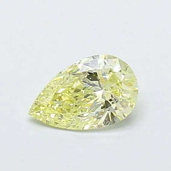 0.44ct PEAR Fancy Yellow VS1 Coloured Lab diamond