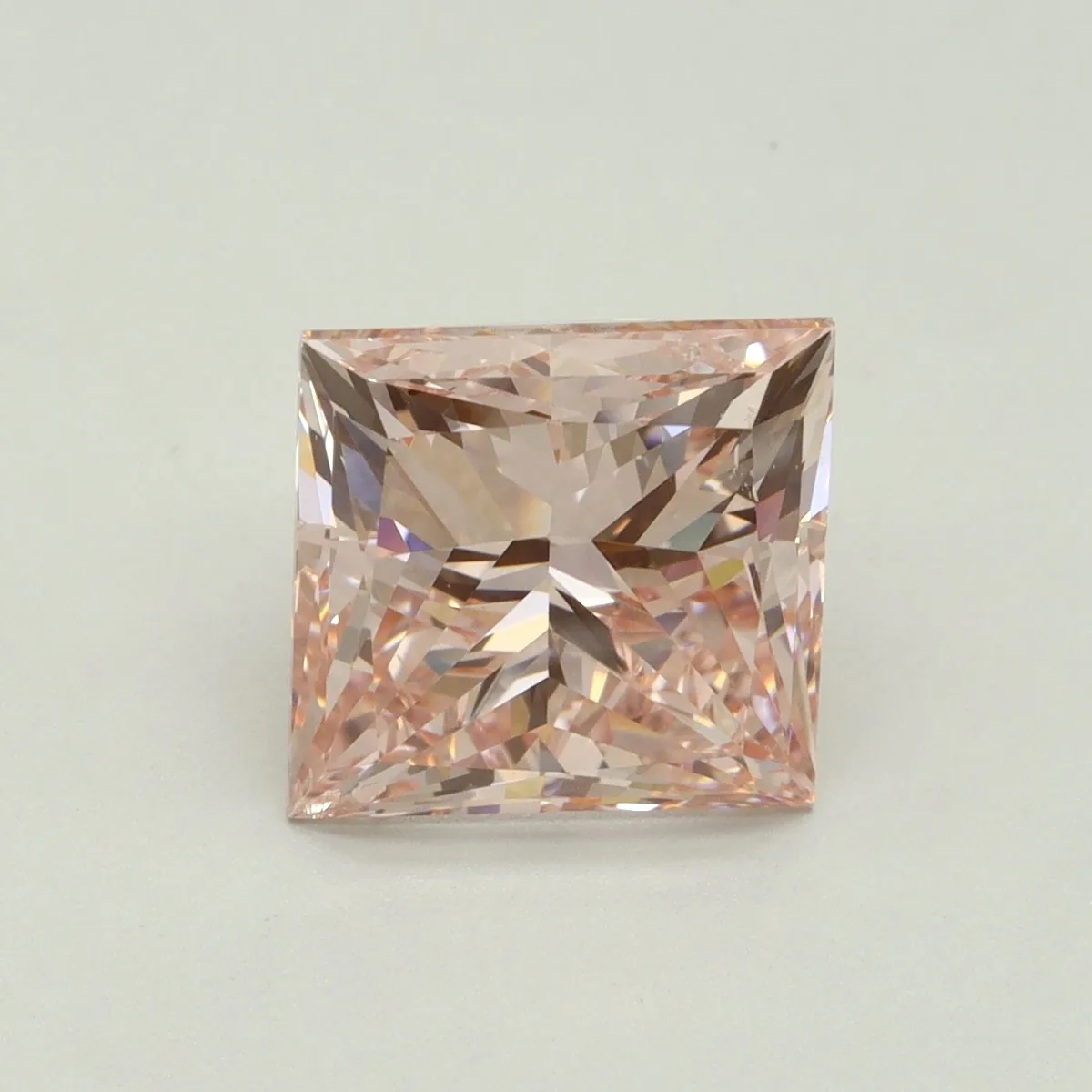 5.00ct PRINCESS Fancy Intense Pink SI1 Coloured Lab diamond