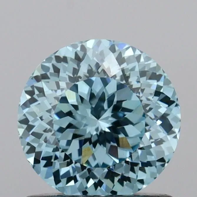 0.96ct ROUND Fancy Intense Blue VVS2 Coloured Lab diamond
