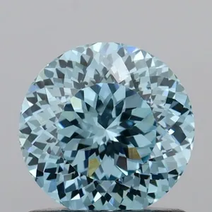 0.96ct ROUND Fancy Intense Blue VVS2 Coloured Lab diamond