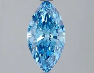 1.2ct MARQUISE Fancy Vivid Blue SI1 Coloured Lab diamond
