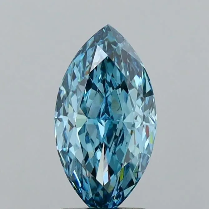 2.08ct MARQUISE Fancy Vivid Blue VS2 Coloured Lab diamond