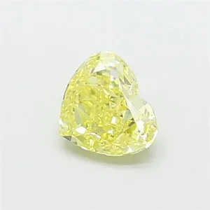 1.16ct HEART Fancy Yellow VVS2 Coloured Lab diamond