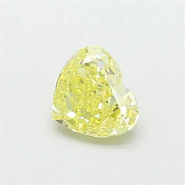 1.16ct HEART Fancy Yellow VVS2 Coloured Lab diamond