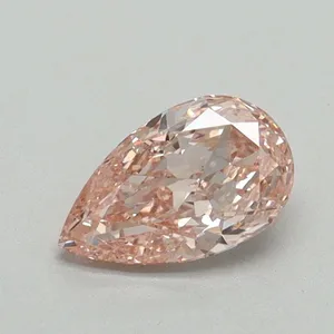 0.56ct PEAR Fancy Vivid Pink VS2 Coloured Lab diamond