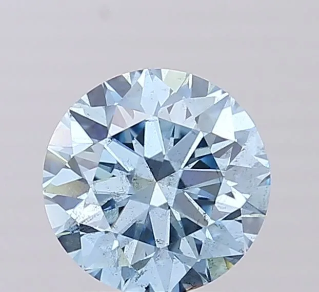 0.65ct ROUND Fancy Vivid Pink VS1 Coloured Lab diamond