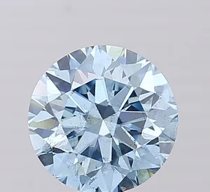 0.65ct ROUND Fancy Vivid Pink VS1 Coloured Lab diamond