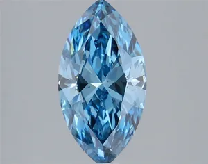 2ct MARQUISE Fancy Vivid Blue VS1 Coloured Lab diamond