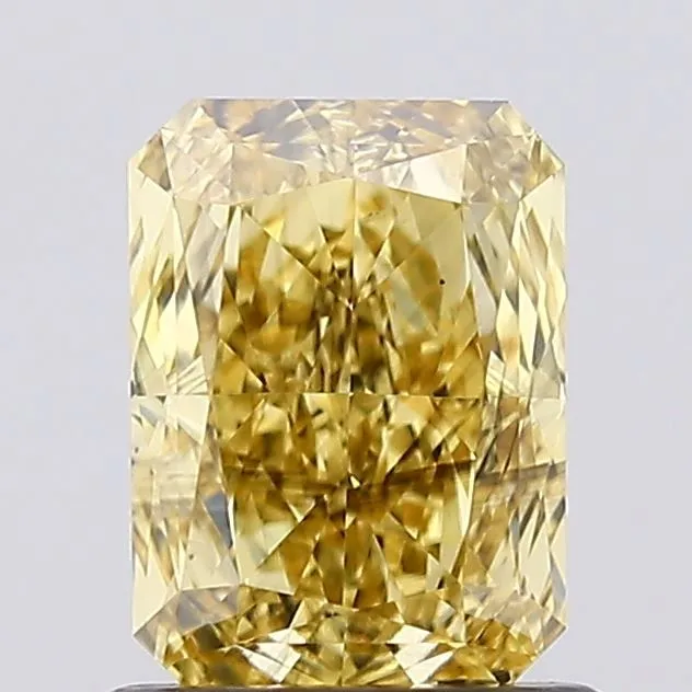 1.06ct RADIANT Fancy Intense Yellow SI1 Coloured Lab diamond