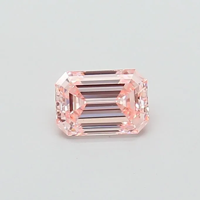 1.00ct EMERALD Fancy Intense Pink VVS2 Coloured Lab diamond