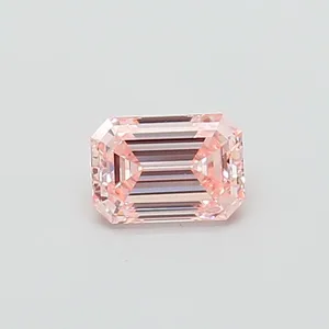1ct EMERALD Fancy Intense Pink VVS2 Coloured Lab diamond