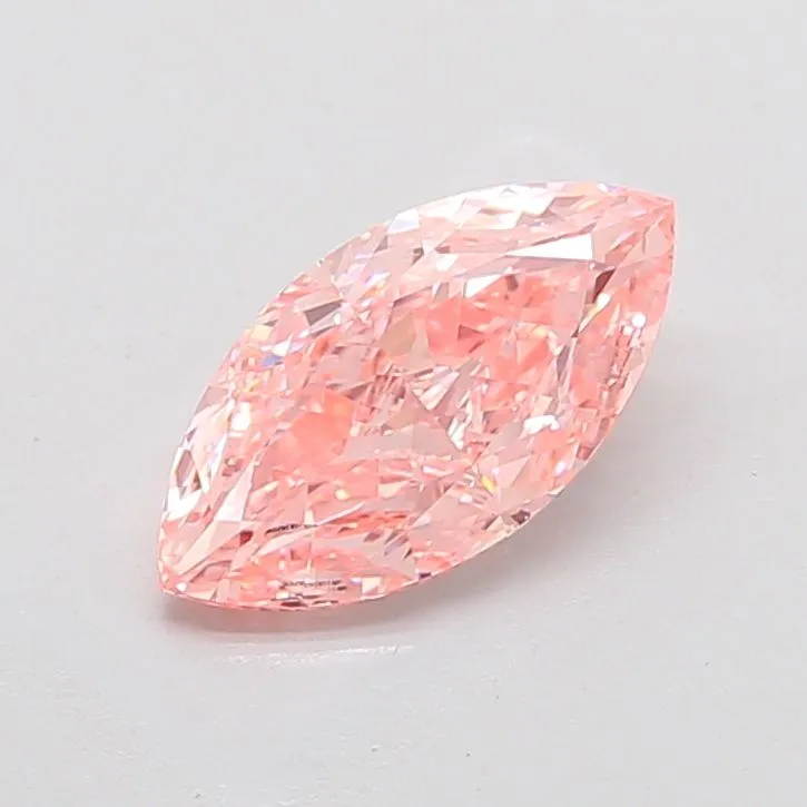 2.51ct MARQUISE Fancy Vivid Pink VVS2 Coloured Lab diamond