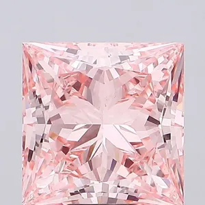 9.1ct PRINCESS Fancy Vivid Pink VS1 Coloured Lab diamond