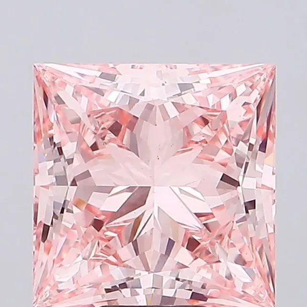 9.1ct PRINCESS Fancy Vivid Pink VS1 Coloured Lab diamond