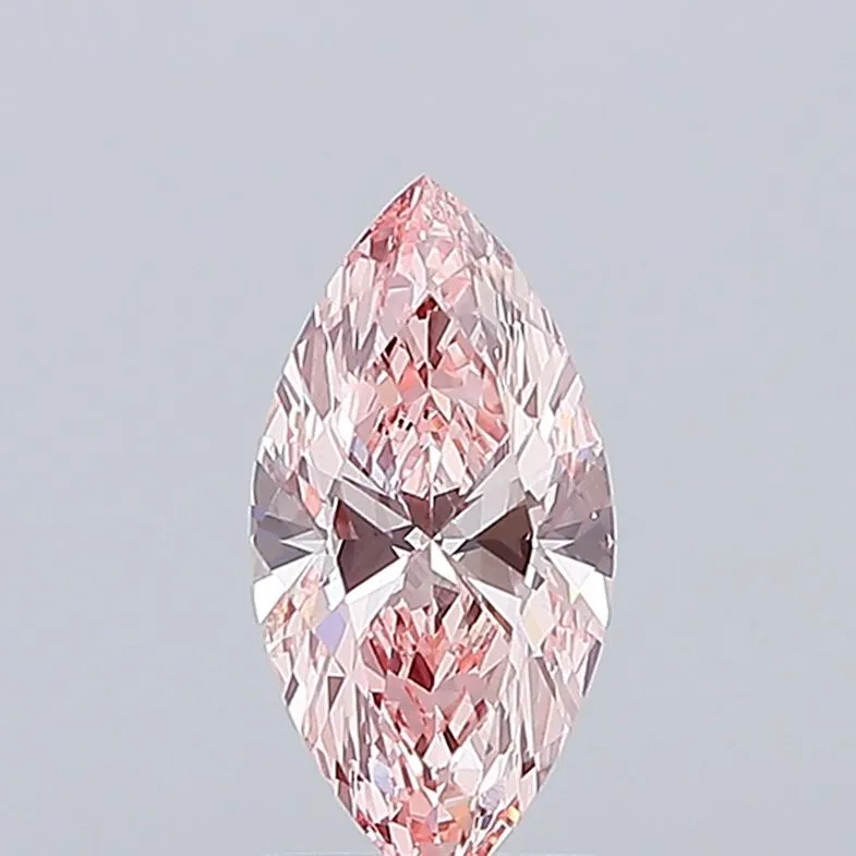 1.41ct MARQUISE Fancy Vivid Pink VS1 Coloured Lab diamond