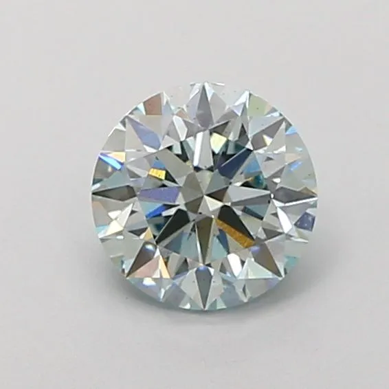 1.06ct ROUND Fancy Blue VVS2 Coloured Lab diamond