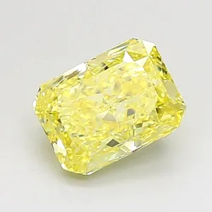 1.2ct RADIANT Fancy Intense Yellow VS1 Coloured Lab diamond